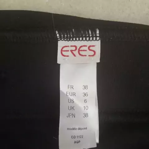 Clothing size label